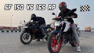 Tvs Apache RTR 165 RP Vs Suzuki Gixxer SF 150 Drag Race  Japan Vs India 🇮🇳 Who Win [upl. by Bryon]