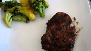 Atkins Diet Induction Dinner  Day 8  Filet Mignon with Broccoli amp Melted Cheese [upl. by Cullan694]