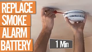 How to Change a Smoke Alarm Battery under 1 Min [upl. by Hen]