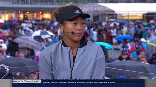 FULL Naomi Osaka interview after defeating Serena Williams in 2018 Grand Slam 1 [upl. by Nojram]