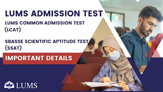 LUMS Admissions Test  Important Details [upl. by Xymenes]