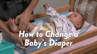 How to Change a Babys Diaper  Subt ING FR ES ZHOCN  CloudMom [upl. by Malkah777]