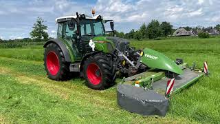 Fendt 211 met Fendt Slicer 3060 en Fella [upl. by Eelahc322]