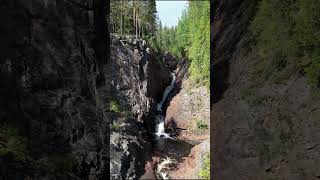 Waterfall in Sysslebäck  Värmland Sweden shorts [upl. by Balduin]