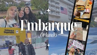 DIÁRIO DE INTERCÂMBIO NA DISNEY 1  Embarque  Chegada nos EUA 🇺🇸✈️ [upl. by Akaya]