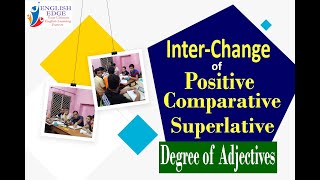 Interchange of positive comparative and superlative degree of adjectives [upl. by Icam]