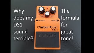 Boss DS1 distortion pedal settings [upl. by Winola]