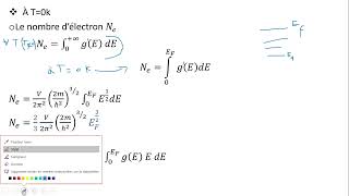 Physique des matériaux SMP S5  chapitre 3 modèle délectron libre [upl. by Darlene]