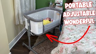 Awesome Bedside Bassinet  Bubavan Bassinet Review [upl. by Noak590]