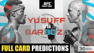 UFC Vegas 81 Sodiq Yusuff vs Edson Barboza Full Card Predictions [upl. by Gildas]