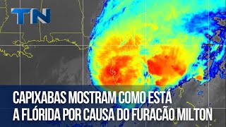 Capixabas mostram como está a Florida por causa do Furacão Milton [upl. by Armilla]