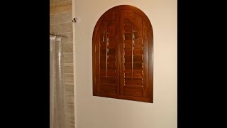 SHUTTERS DE MADERA EN FORMA DE ARCO [upl. by Roderich]