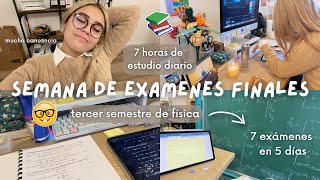 Una Semana Estudiando Para Exámenes Finales Conmigo Tercer Semestre de Física [upl. by Ileek]