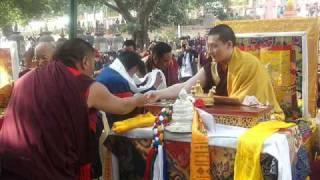 Kagyu Monlam in Bodh Gaya 2010 n°2 wmv [upl. by Ymij]