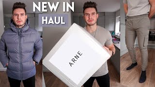 HUGE ARNE Mens Clothing Haul amp Try On  Menswear Essentials 2021 [upl. by Aldous]