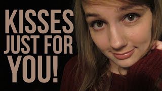 ASMR Kisses Just for You  face touching amp positive affirmations amp omnom [upl. by Agata]