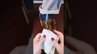 ASMR Shoe Shine asmrshoeshine asmrnotalking [upl. by Stultz942]