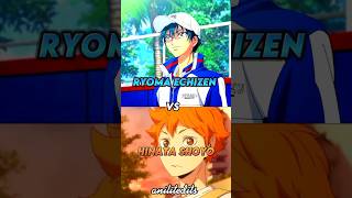 who is strongest  sports anime edition ryoma echizen vs hinata shoyoanime [upl. by Kared840]