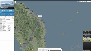 Malaysia Airlines Flight MH 370MA S370 on Flight Radar  Malezya Uçağının Radardan Kaybolma Anı [upl. by Aisayn]