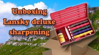 Unboxing Lansky deluxe sharpening system and Tatonka 3 Bags  My gifts holidays [upl. by Anaxor]