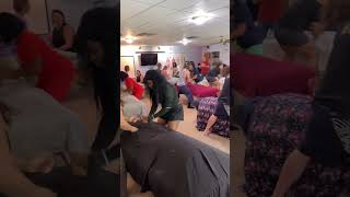 POV Students learning a Swedish Massage Technique [upl. by Rosecan604]