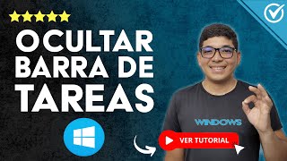 Cómo OCULTAR la BARRA de TAREAS en WINDOWS 10  💻 Pantalla Completa con Video o Juego 💻 [upl. by Henarat]