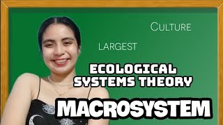 MACROSYSTEM  URIE BRONFENBRENNER 2022  Tagalog [upl. by Gittle]