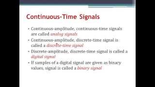 Signals and Systems Ch1 ContinuousTime Signals Arabic Narration [upl. by Ransom]