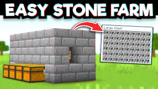 Minecraft AFK Stone Generator  9800 per Hour [upl. by Ynelram]