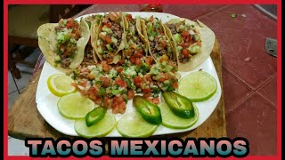 Como hacer TACOS mexicanos de carne molida [upl. by Carleen]