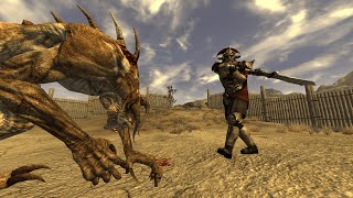 Legate Lanius vs Deathclaw  Fallout New Vegas npc battle [upl. by Convery]