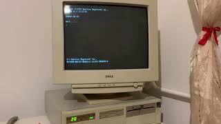 Startup of an old 386 computer running windows 311 [upl. by Blumenthal65]