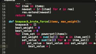 01 knapsack brute force in python [upl. by Ailehs]