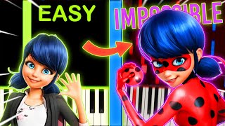 MIRACULOUS LADYBUG´S THEME from TOO EASY to IMPOSSIBLE [upl. by Yniar842]