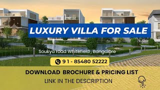 Luxury Villa in Whitefield newlaunch ☎️91 8548052222  villaforsale [upl. by Anerual]