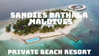 Sandies Bathala Maldives Private Island Beach Resort [upl. by Akvir]