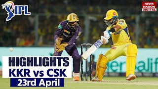 KKR vs CSK Full Match Highlights Kolkata vs Chennai Today Match Highlights  IPL 2023 Highlights [upl. by Gio]