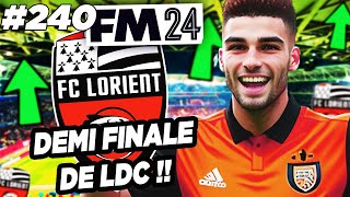 DEMI FIANLE DE LDC  Carrière Football Manager 2024 240 [upl. by Etnovert]