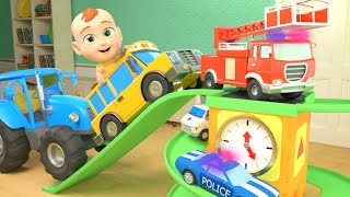 Hickory Dickory Dock The Firetruck Went Up The Clock  Lalafun Nursery Rhymes Compilation [upl. by Amelina297]