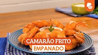 Camarão frito empanado — Receitas TudoGostoso [upl. by Alli]