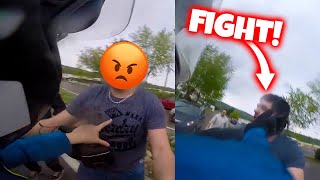 😡BAGARRE ENTRE UN MOTARD ET UN AUTOMOBILISTE EN COLERE  amp Crash Compilations 2023 [upl. by Dnaloy]