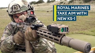 Exclusive Royal Marines hit the range with new KS1 assault rifle [upl. by Westmoreland835]