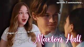 STAGES OF ENEMIES TO LOVERS 📖 Maxton Hall episode 2 reaction amp commentary [upl. by Nielson425]