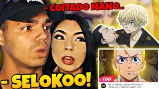 React • Rap do Takemichi Tokyo Revengers  LÁGRIMAS E SANGUE  NERD HITS [upl. by Anial903]