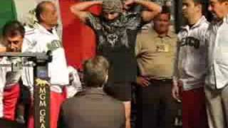 Cotto vs Margarito weigh in [upl. by Ailama]