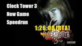 Emu Clock Tower 3 NG Speedrun 12600 RTA 클락타워 3 스피드런 12600 [upl. by Schell]