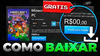 🔥 MINECRAFT FICOU de GRAÇA no SITE OFICIAL 5 MÉTODOS [upl. by Kliman]