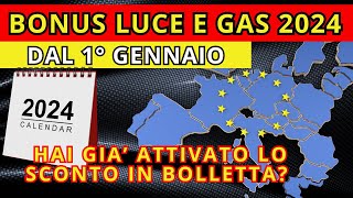 Bonus Bollette Luce e Gas 2024 Le Guide Essenziali [upl. by Jahdiel]