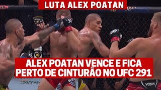 LUTA ALEX POATAN BRASILEIRO VENCE E PEDE POR CINTURÃO  RESULTADOS UFC 291 [upl. by Standish853]