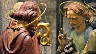 Inside View of the Astronomical Clock Apostles in Prague [upl. by Silbahc225]